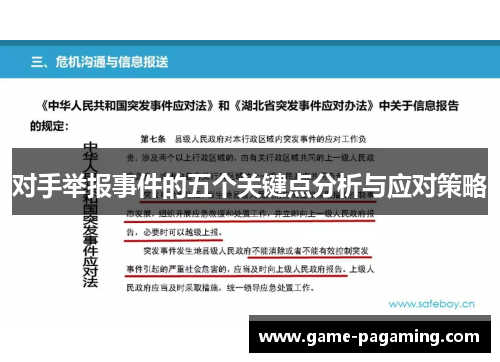 对手举报事件的五个关键点分析与应对策略